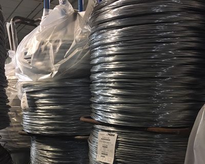 Secondary steel baling wire on spools — galvanized and annealed