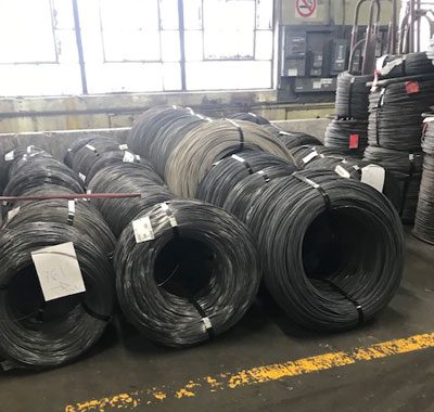 Second choice bright basic steel wire spools from North America