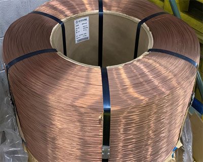 Secondary bronze plated tyre bead wire coils from North American mills