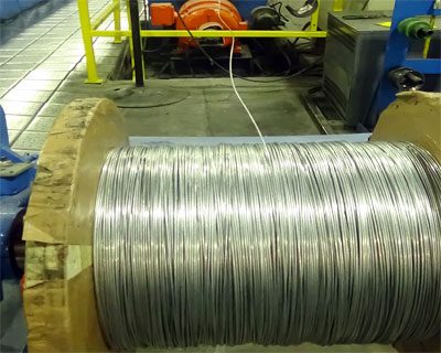 Galvanized steel wire drawing process